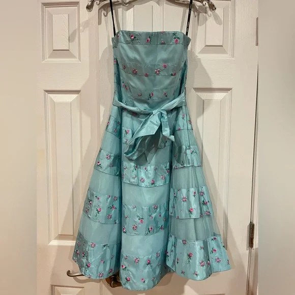 Betsey Johnson | Dresses | Betsey Johnson Evening Blue Floral Puffy Dress | Poshmark Betsey Johnson | Dresses | Betsey Johnson Evening Blue Floral Puffy Dress | Poshmark